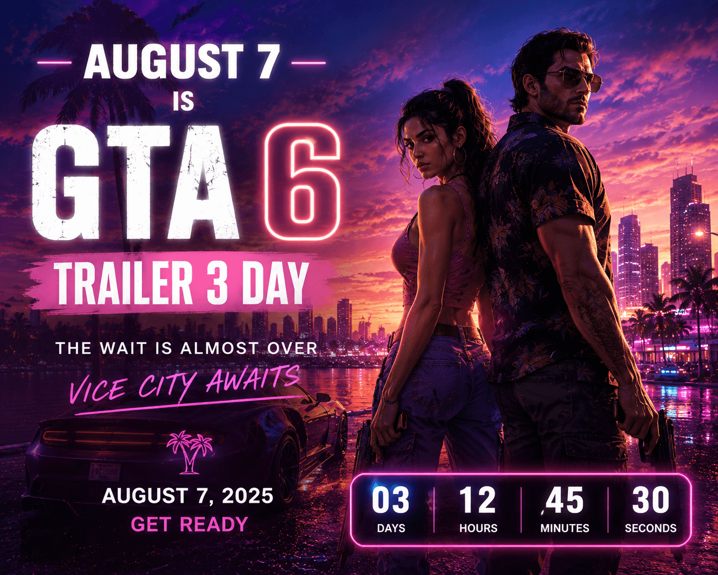 August 7 Is Now GTA 6 Trailer 3 Day — Here's All the Evidence